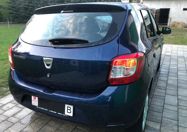 Dacia Sandero cena 21700 przebieg: 95000, rok produkcji 2016 z Siemiatycze małe 211